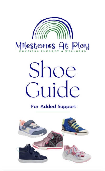 Supportive shoe guide for new walkers